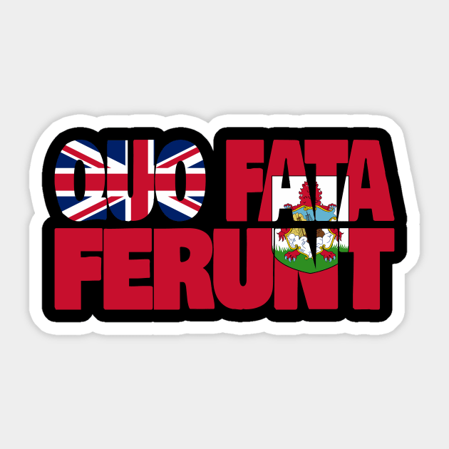 Bermuda Motto Flag Sticker by Kuni Art